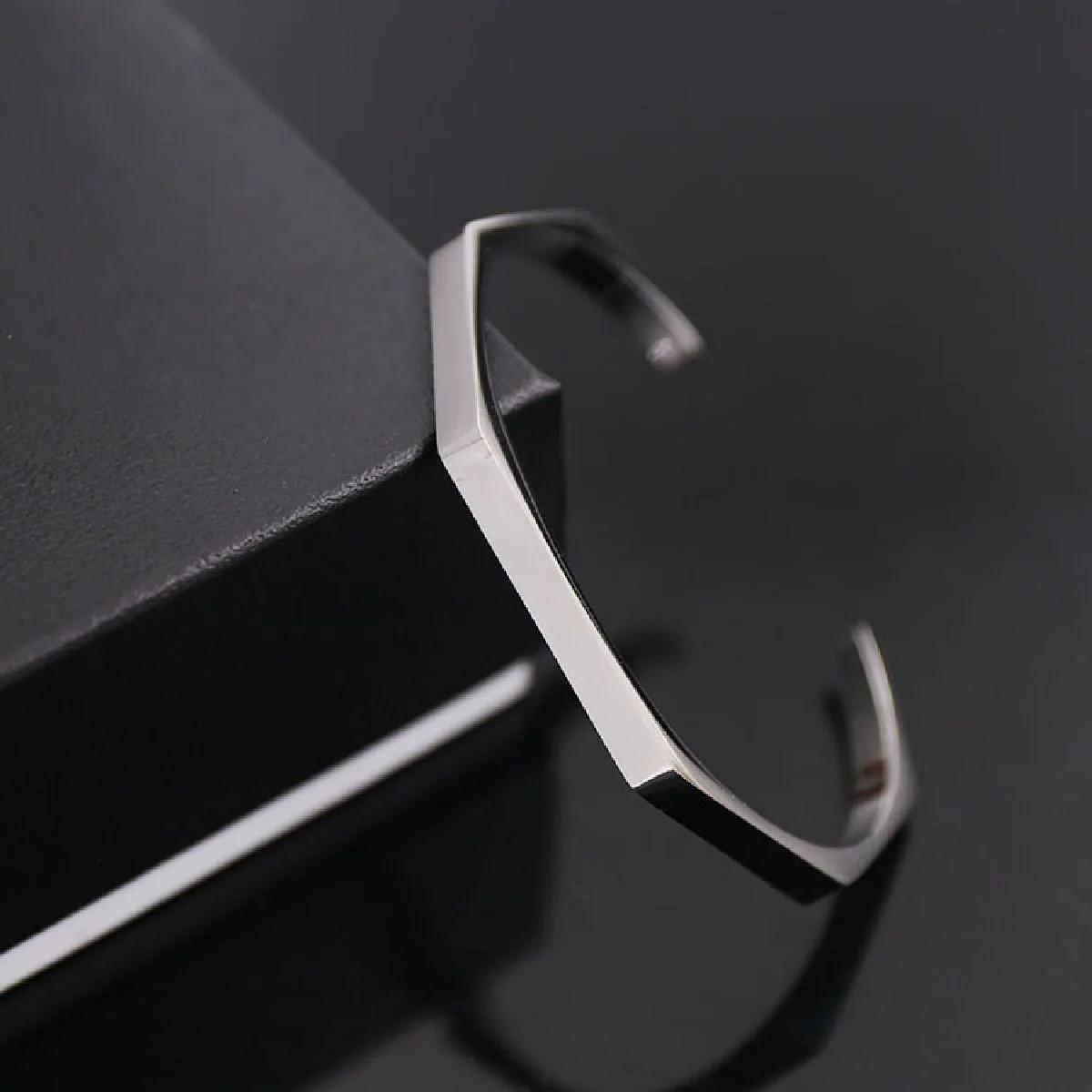 Edge Geometric Cuff Bracelet