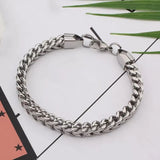 Snake Square Bracelet Stainless Steel Bracelet for Men