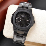 Black Dial Stainless Steel Watch