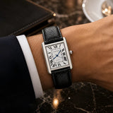 CARTIER Tank Old Money Watch with Leather Strap