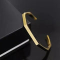 Edge Geometric Cuff Bracelet
