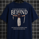 Behind Freedom Oversized Anime Graphic T-Shirt
