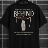 Behind Freedom Oversized Anime Graphic T-Shirt