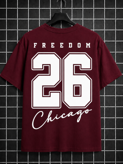 Freedom 26 Chicago Oversized Graphic T-Shirt