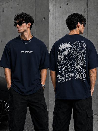 Satoru Gojo Oversized Anime Graphic T-Shirt