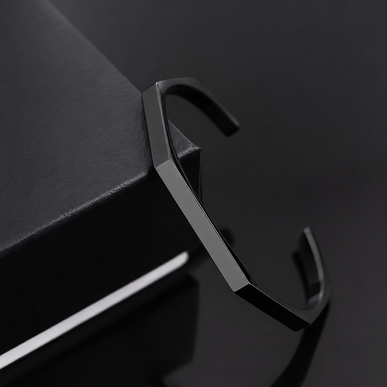 Edge Geometric Cuff Bracelet