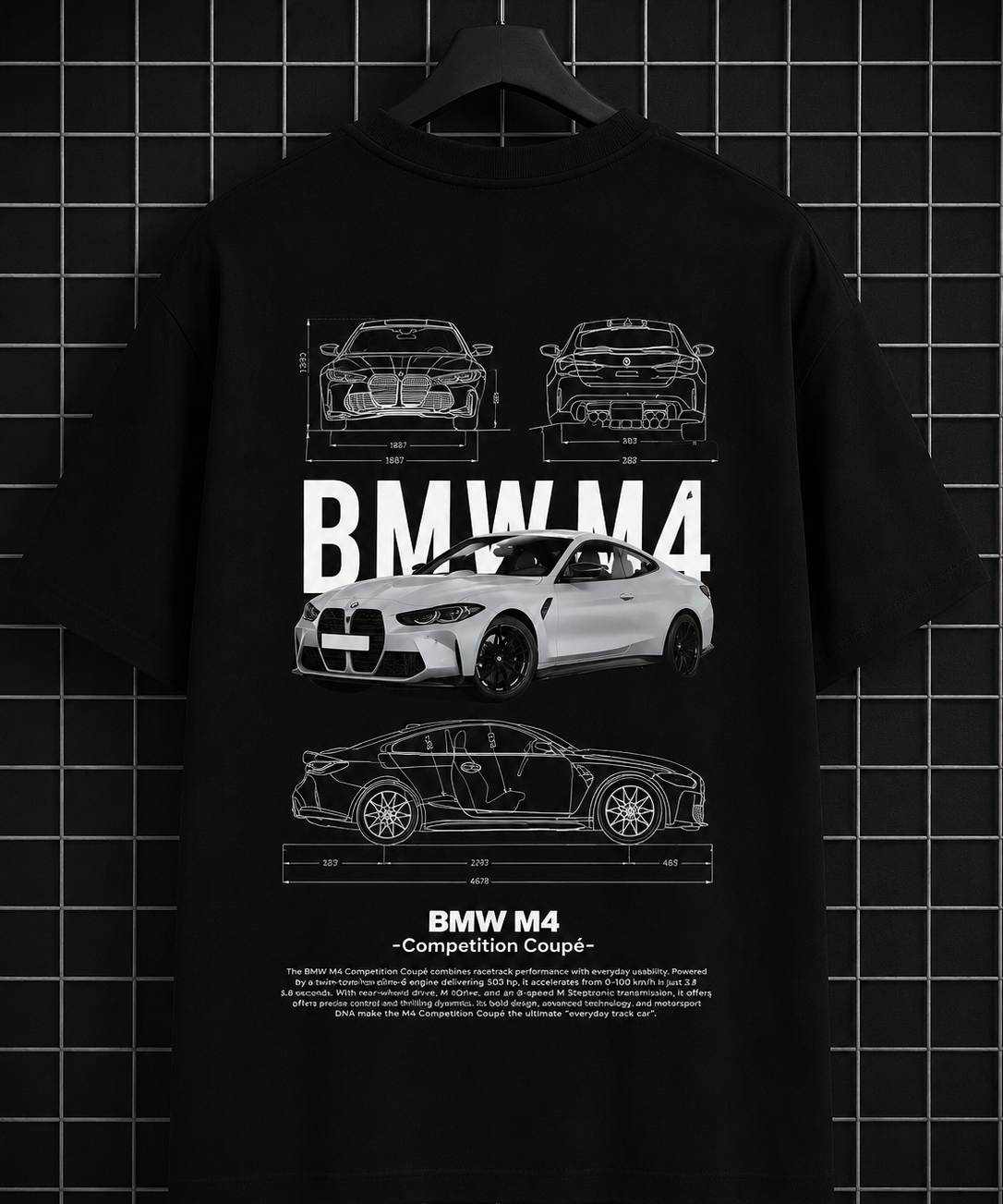 BMW M4 Oversized Graphic T-Shirt