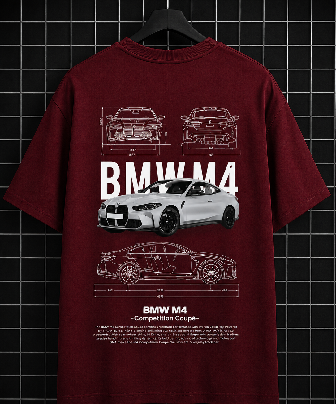 BMW M4 Oversized Graphic T-Shirt