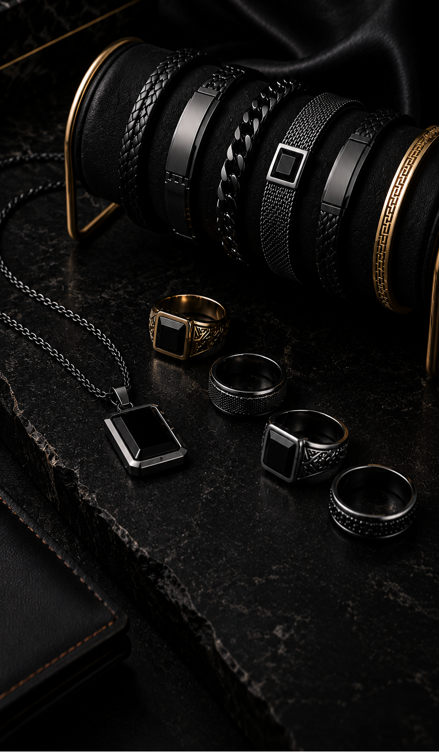 <span style="font-size:18px">Luxury that speaks before you do.</span><br>ELEVATE YOUR STYLE