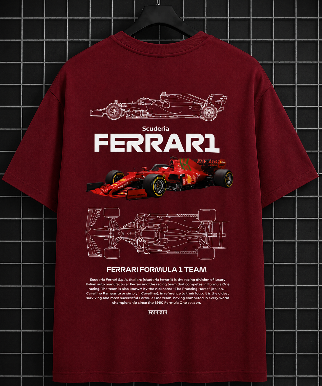 Scuderia Ferrari Oversized Graphic Tee