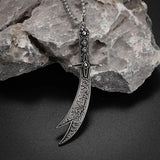 Silver Sword Pendant Necklace for Men