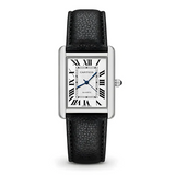 CARTIER Tank Old Money Watch with Leather Strap