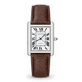 CARTIER Tank Old Money Watch with Leather Strap