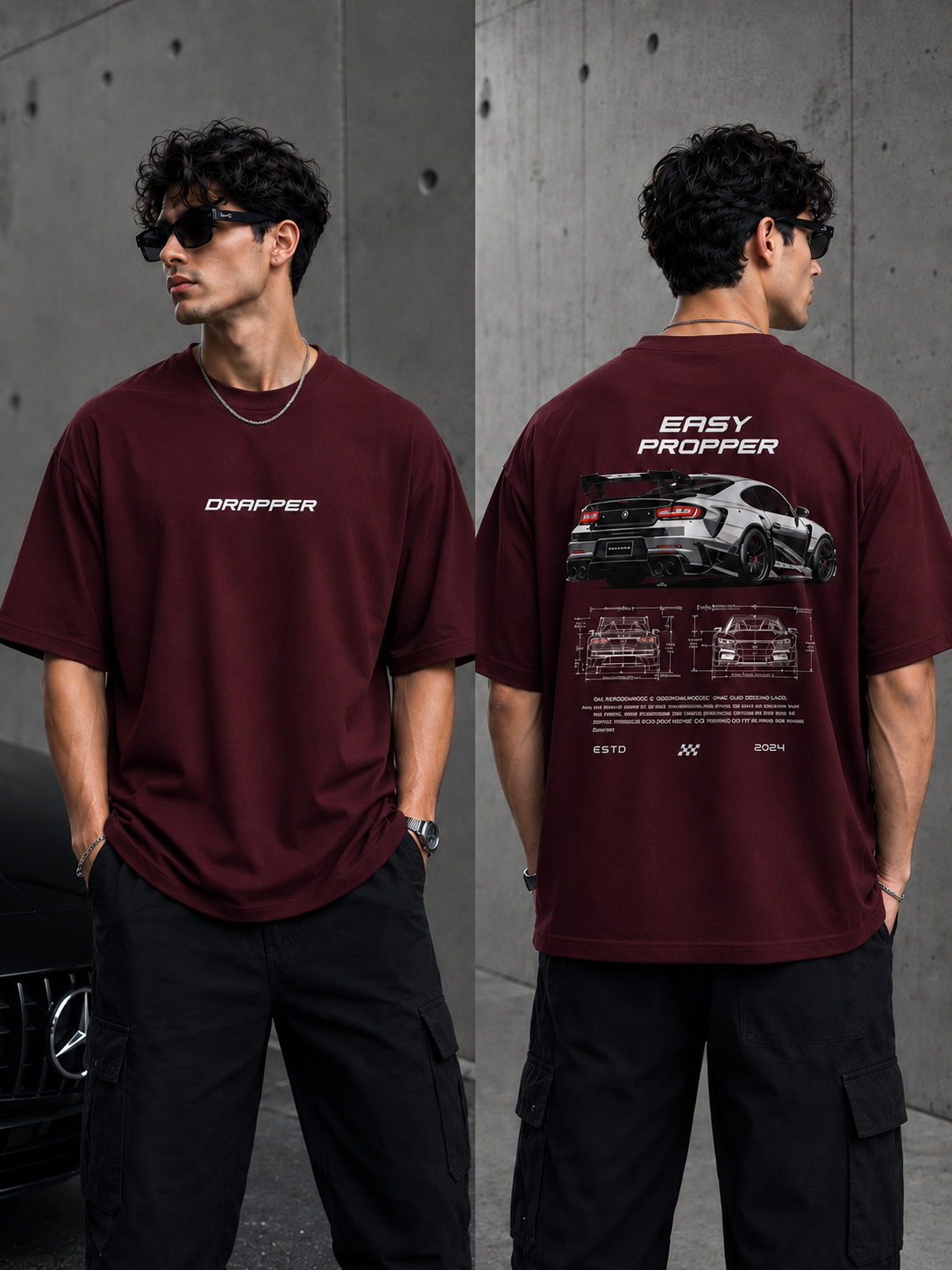 Easy Propper Oversized Drop Shoulder T-Shirt