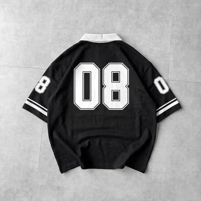 jhonny Collar  Vistyle Embossed  Printed polo Drop
