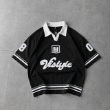 jhonny Collar  Vistyle Embossed  Printed polo Drop