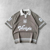 jhonny Collar  Vistyle Embossed  Printed polo Drop