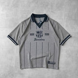 Barcelona FCB V Neck style Polo Drop