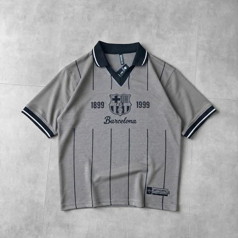 Barcelona FCB V Neck style Polo Drop