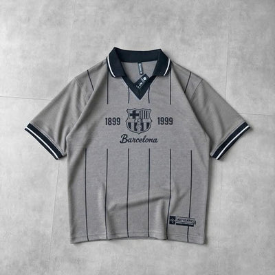 Barcelona FCB V Neck style Polo Drop
