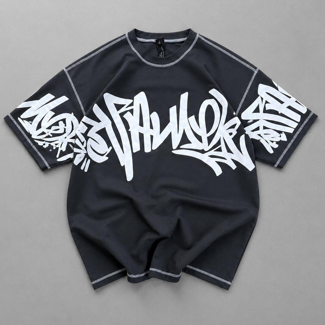 5 Threads Embossed Printed T-Shirt