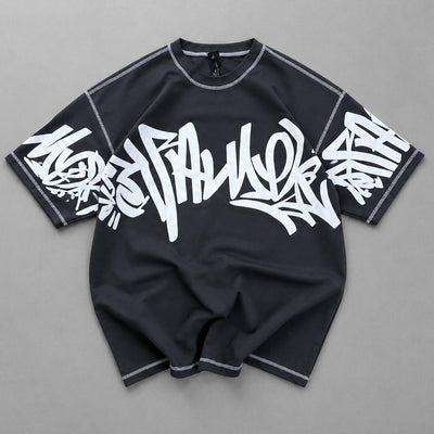 5 Threads Embossed Printed T-Shirt