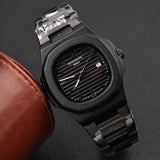 Black Dial Stainless Steel Watch