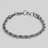 Rope Bracelet & Chain - 5mm - White