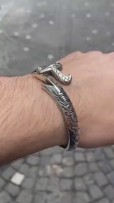 Silver Sword Mens Zulfiqar Bracelet